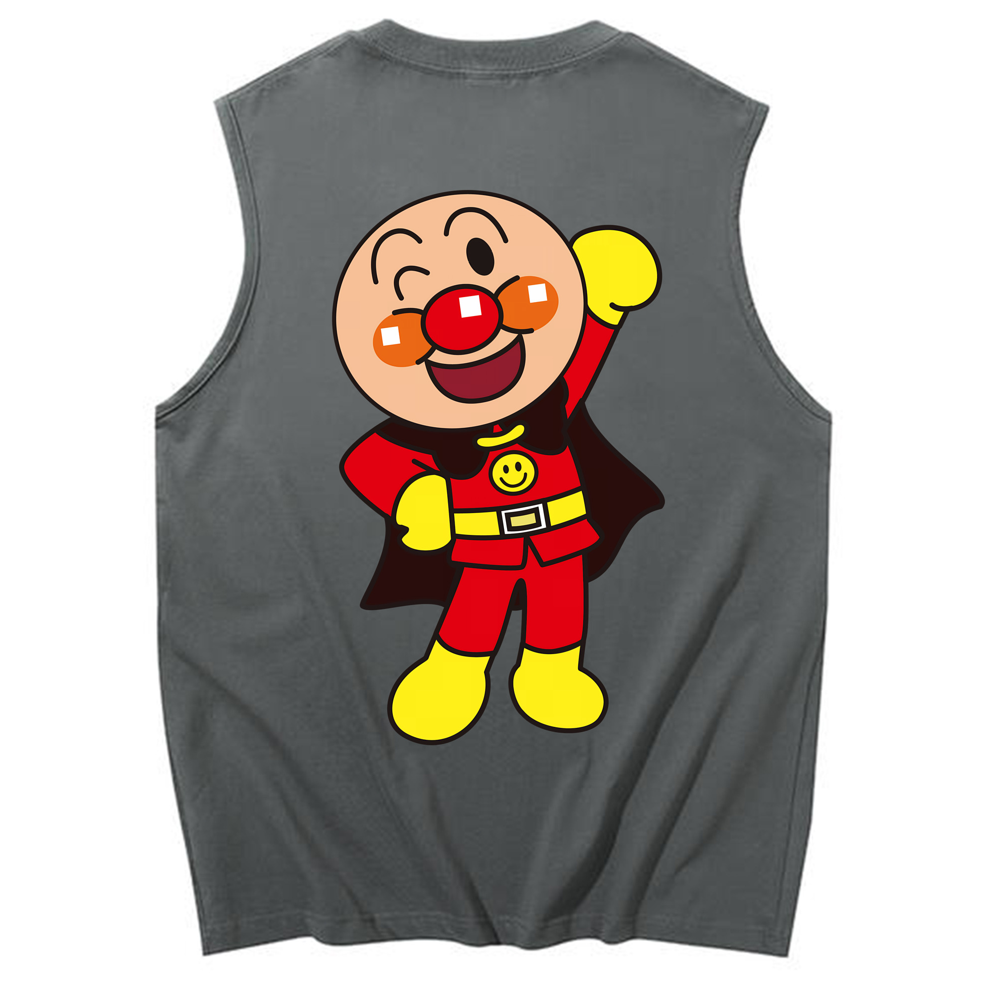 （画像用） アンパンマン Anpanman コットン100％タンクトップ（背面プリント）